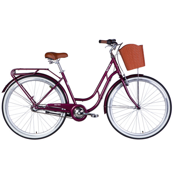 Велосипед уцінений ST 28" Dorozhnik RETRO PH рама-19" малиновий 2026
