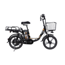 Велосипед уцінений з електроприводом 18" AL SPACE eELDORADO (new) DD FR рама-15" 48 B 20 А*г 1000 Вт чорно-помаранчевий 2026