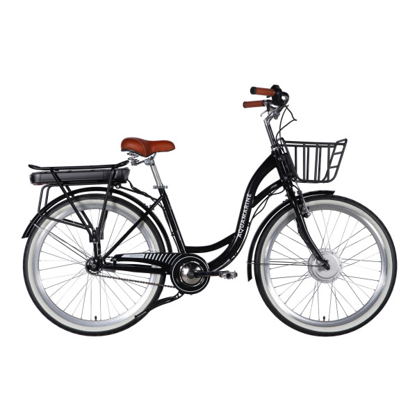 Велосипед уцінений з електроприводом 26" ST Dorozhnik eAQUAMARINE BH рама-17" 36B 13А*г 500Вт чорний з кошиком 2026