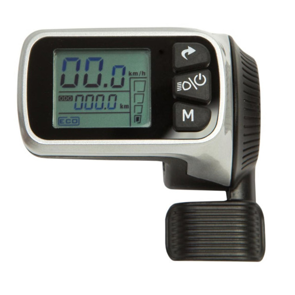 Ручка газу права GP 124DX(8 pin) с дисплеем, 36/48B 150мм