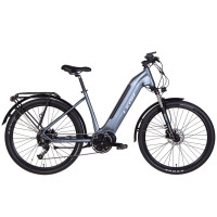 Електровелосипед уцінений 27.5" Leon OXFORD рама-19" 500Вт 48В центр. мотор дисплей, САП, 13.4Ач вбудована батарея, темно-сірий (м) 2022