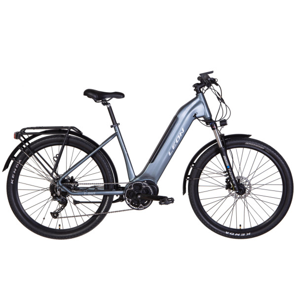 Електровелосипед уцінений 27.5" Leon OXFORD рама-19" 500Вт 48В центр. мотор дисплей, САП, 13.4Ач вбудована батарея, темно-сірий (м) 2022