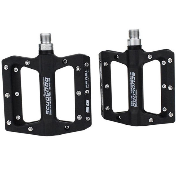 Педалі MTB ScudGood нейлон з металев. шипами на пром. підшипн. чорний