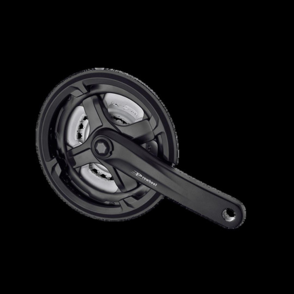 Шатун Алюміній L170мм 24-34-42Т під квадрат чорний PROWHEEL TA-CM68 с Pl защитой