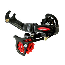 Перемикач задн. 7 швидк. под крюк чорний з червоним SUNRUN RD-HG-40